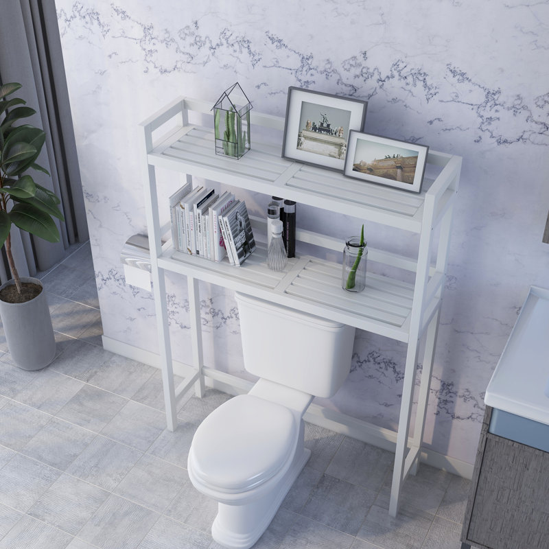 Red Barrel Studio® Bernardston Solid Wood Freestanding OvertheToilet